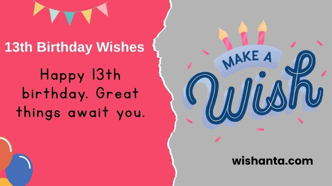 13th Birthday Wishes