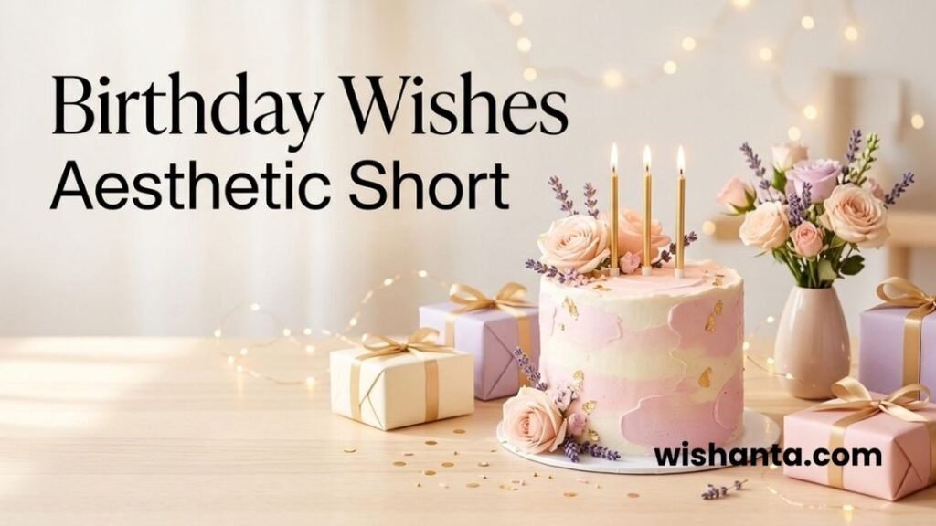 Birthday Wishes Aesthetic Short