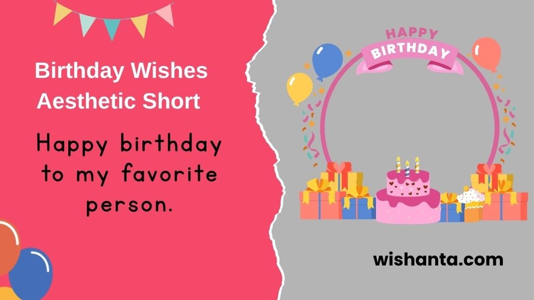Birthday Wishes Aesthetic Short 