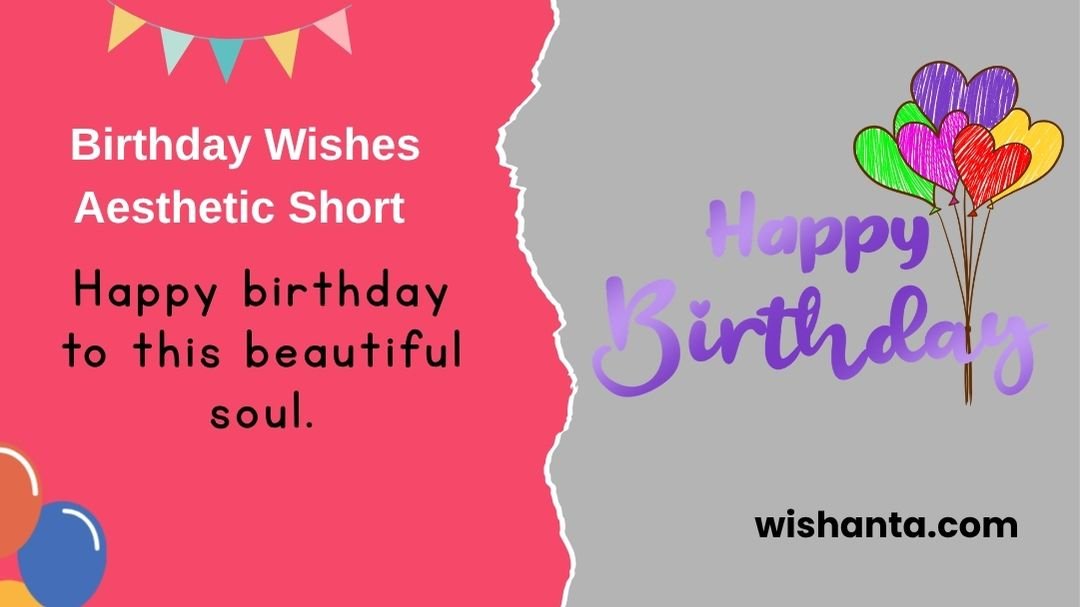 Birthday Wishes Aesthetic Short 