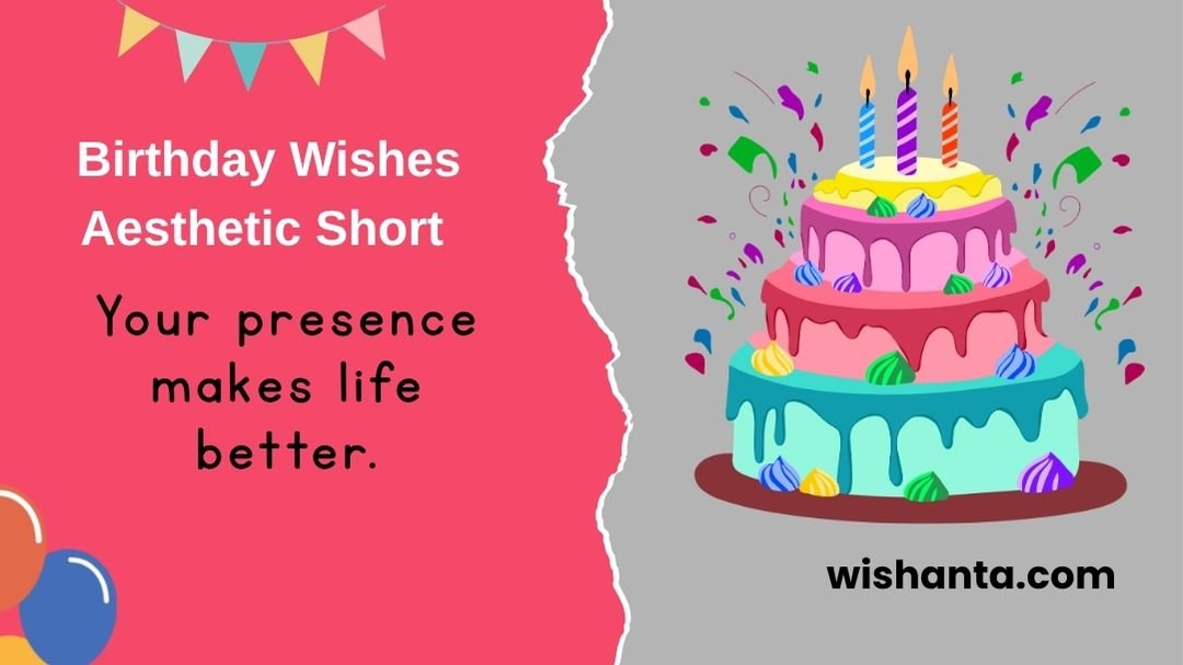 Birthday Wishes Aesthetic Short 