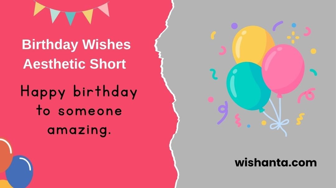 Birthday Wishes Aesthetic Short 